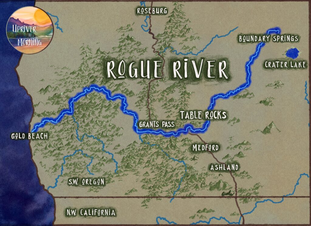 Upriver to Morning Map